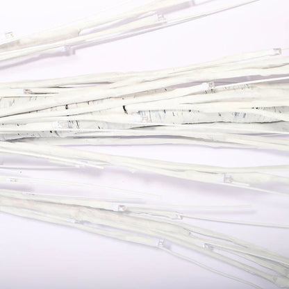 Snowy white finish LED birch tree lights

