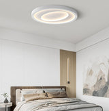 Close-up of the round PMMA high transmittance shade on the Nordic LED ceiling light