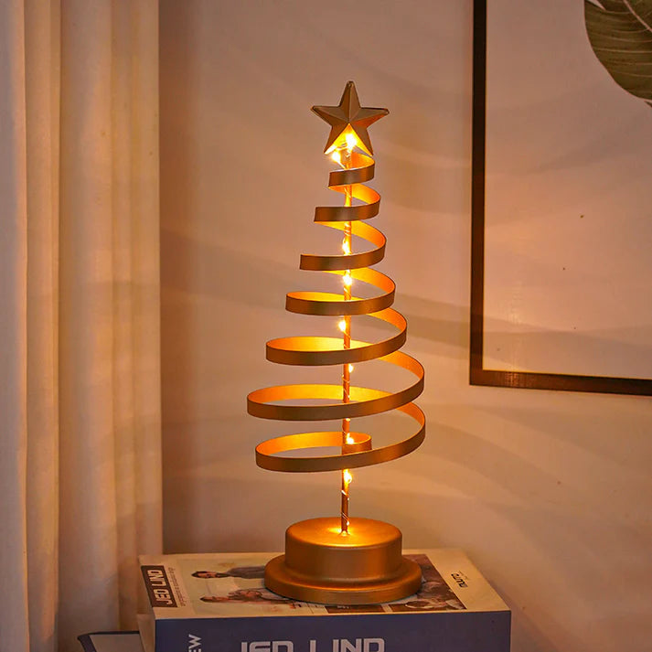 LED Christmas tree lamp warm white holiday ambience room setting