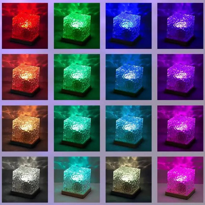 Living room party mood light setting showing blue and purple color options