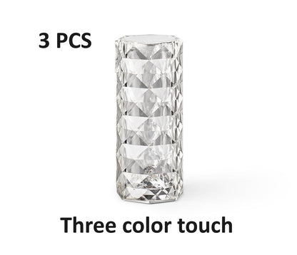 Nordic Crystal USB Table Lamps - Diamond Night Light