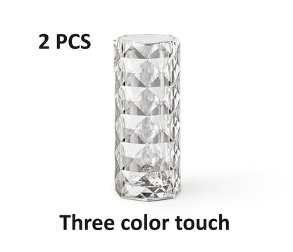 Nordic Crystal USB Table Lamps - Diamond Night Light