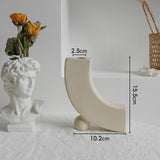 Multiple shape options of the matte ceramic vase displayed together on a neutral surface