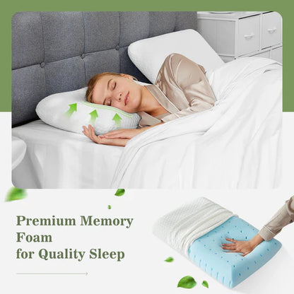 Memory foam pillow 2 pack size guide standard queen