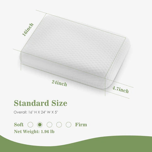 Ergonomic memory foam pillow all sleep positions lifestyle