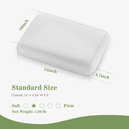 Ergonomic memory foam pillow all sleep positions lifestyle