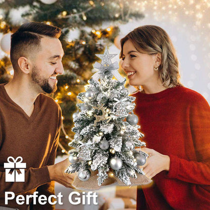 Mini Christmas tree displayed in home or office setting