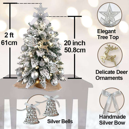 Mini Christmas tree as tabletop holiday decoration