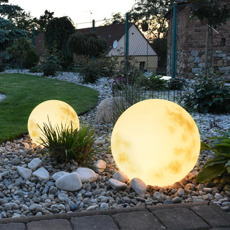 Moon light outdoor waterproof courtyard 20cm RGB remote control specification display