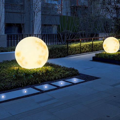 Moon light outdoor waterproof courtyard 30cm solar model outdoor display