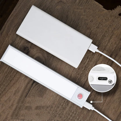 Installing motion sensor LED light bar on wall

