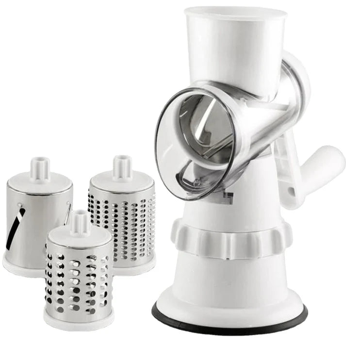 Multifunctional vegetable slicer and chopper set with drums