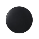 Nevada matte black iron accent table front view clean background
