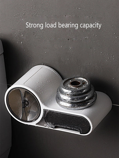 Close-up of the smooth waterproof ABS plastic surface of the no drill toilet paper holder
