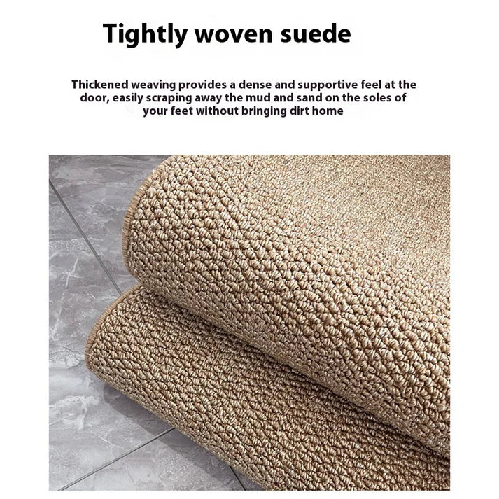 Non slip entrance door mat in smoky gray pineapple pattern rectangle shape