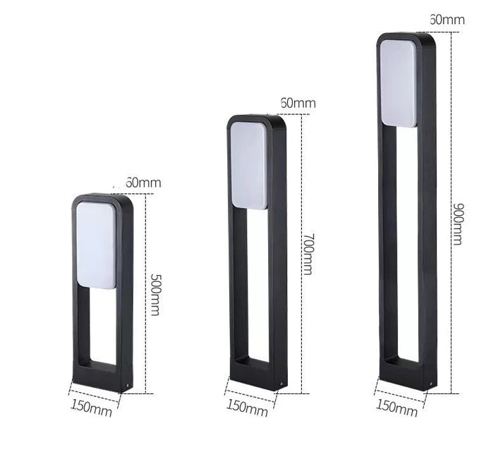 Style B waterproof outdoor aluminum lawn light