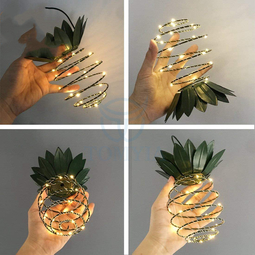 Pineapple solar garden light 2 pack product shot