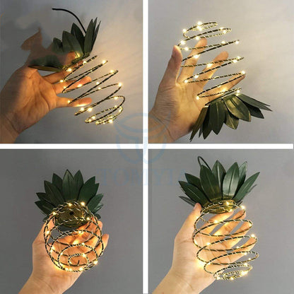 Pineapple solar garden light 2 pack product shot