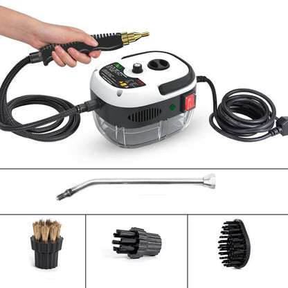 Portable high pressure steam cleaner white 900ml full product view