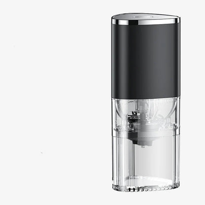 Portable USB rechargeable electric coffee grinder black product shot