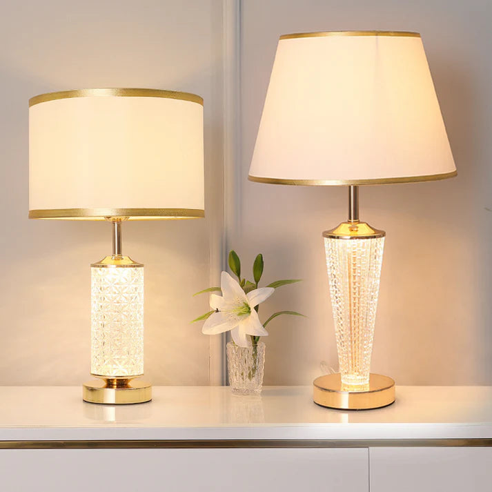 Post modern luxury table lamp remote control switch version display