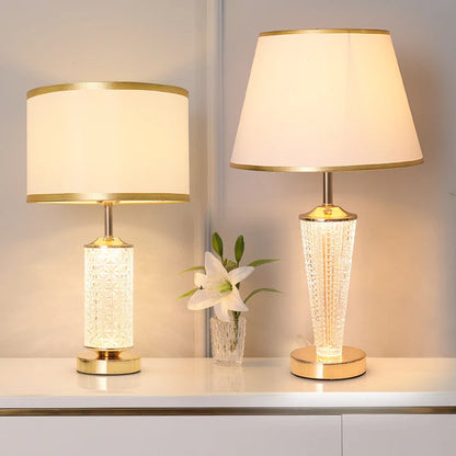 Post modern luxury table lamp remote control switch version display