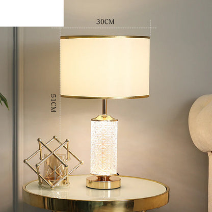 Post modern luxury table lamp two sizes comparison display