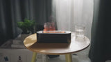 Volcano fire flame air humidifier video demo showing mist effect