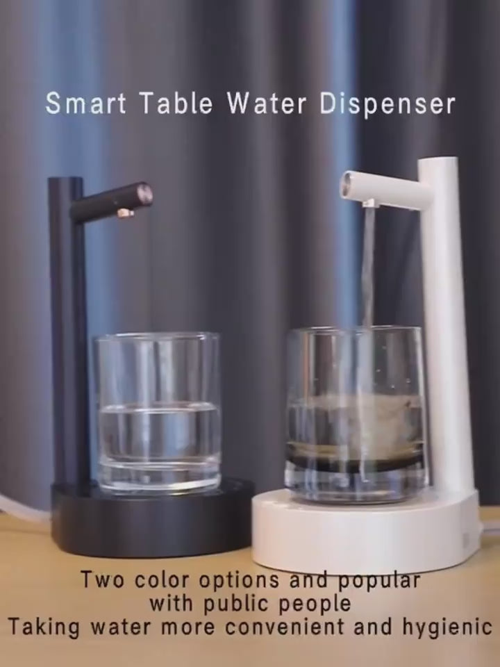 Automatic water bottle dispenser video demo showing pump function