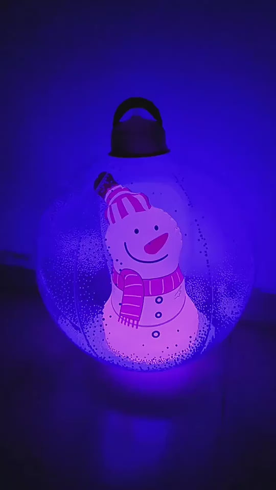 Splendas inflatable Christmas tree ball hanging outdoor holiday decoration with LED light