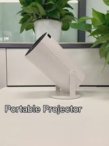 Portable mini home theater projector video demo showing setup