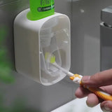 Demonstration of automatic toothpaste dispenser in use