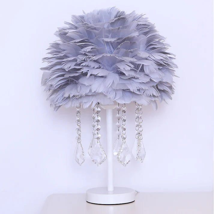 Apricot color maple leaf crystal base fixture close up view