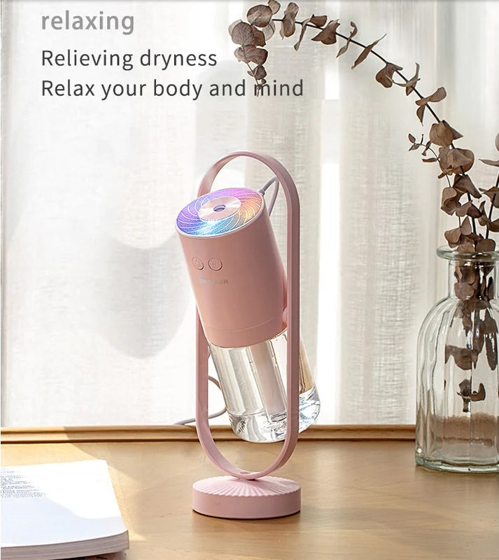 Projection night light shadow air purifier blue LED glow bedroom display