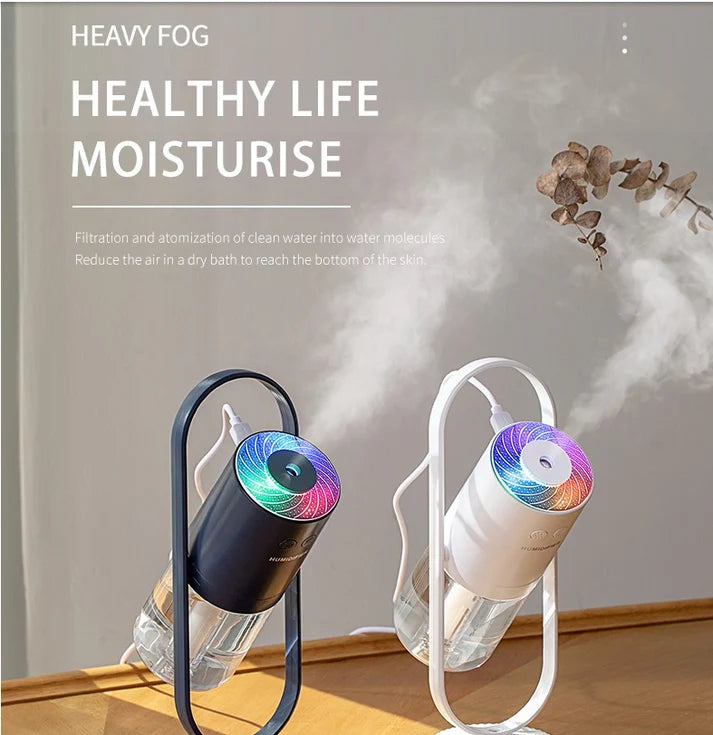 Projection night light shadow USB air purifier dark blue color display
