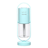 Projection night light shadow USB humidifier mist output close up
