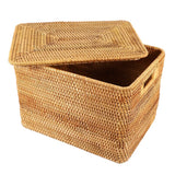 Vietnamese Rattan Storage Baskets in Multiple Sizes - Handmade Home Organizer