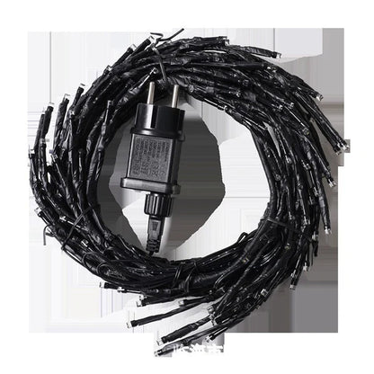 Power cord and cable of LED Christmas rattan tree lamp, European and American standard plug

