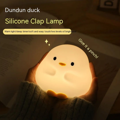 Rechargeable cute duck LED night lamp product packaging box display