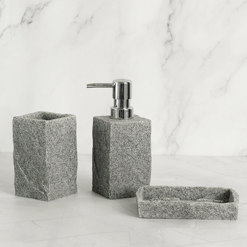 Full collection of resin bathroom accessories pieces