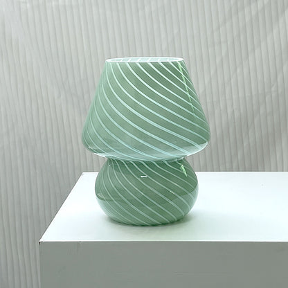 All color options of the retro glass bedside table lamp displayed side by side on a neutral surface
