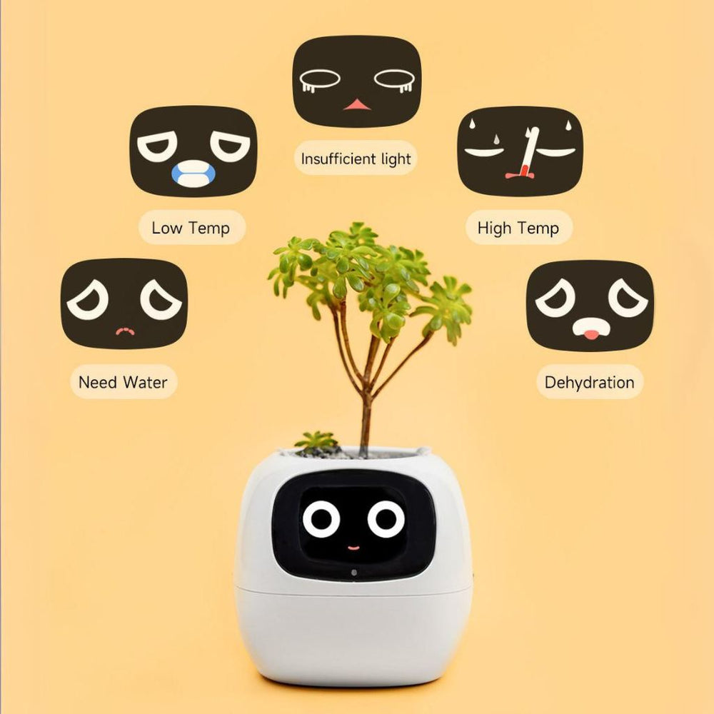 Ivy Smart Planter Endless Fun Over 49 Rich Expressions 7 Smart Sensors And AI Chips Make Raising Plants Easy And Fun