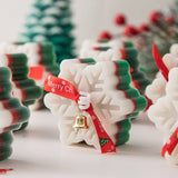 Snowflake shaped aromatherapy scented candle