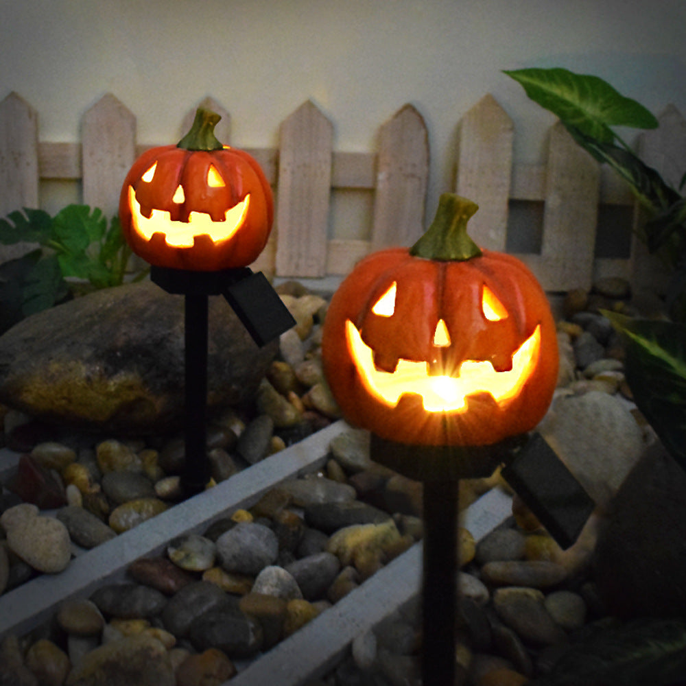 Solar Halloween pumpkin lamp big pumpkin floor outlet outdoor garden display