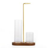 Side View of Solid Wood Incense Burner Holder Minimal Design