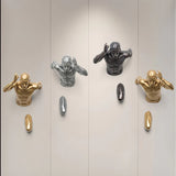 Splendas 3D torso Nordic body art wall hanging sculptures in multiple gold silver copper variants