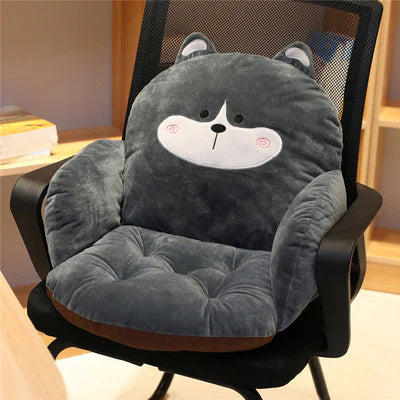 Splendas cute cartoon husky novelty plush chair cushion seat pad display