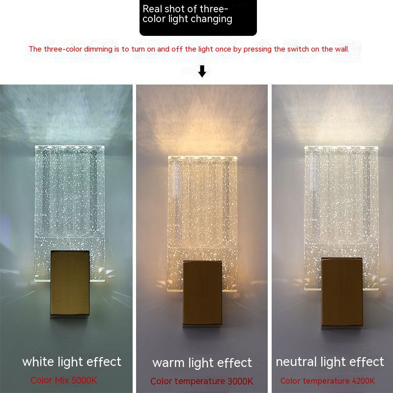 Splendas dimmable crystal wall sconce LED small and large size comparison display