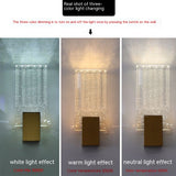 Splendas dimmable crystal wall sconce LED small and large size comparison display