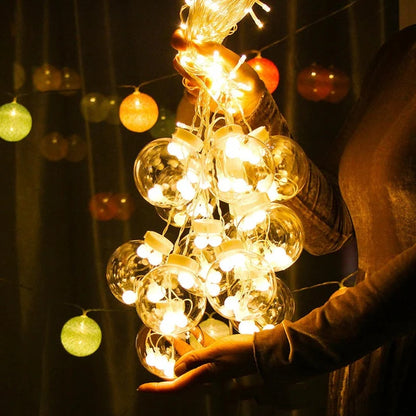 Splendas LED star moon orb curtain lights full hanging display for home decor